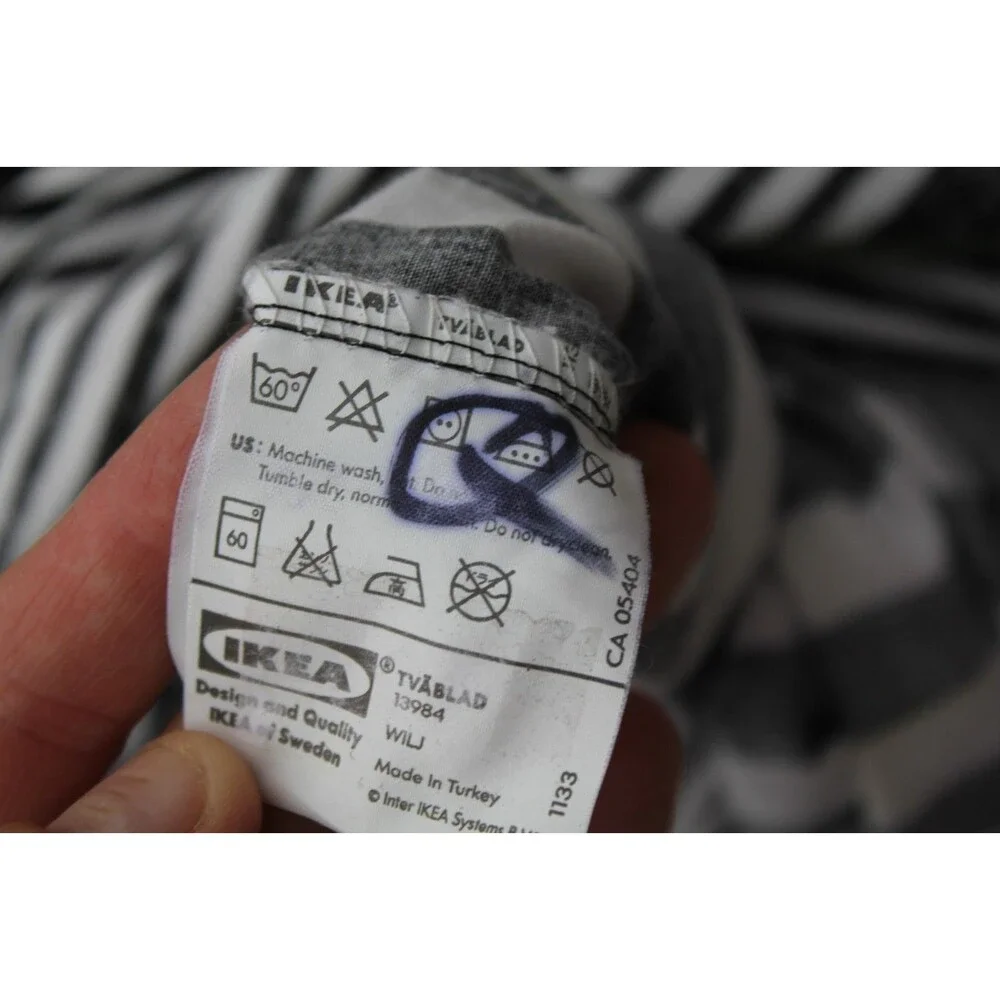 Ikea TVABLAD (DOUBLE/QUEEN) Duvet Cover Set Bright Colors WILJ Cotton 13984 NICE